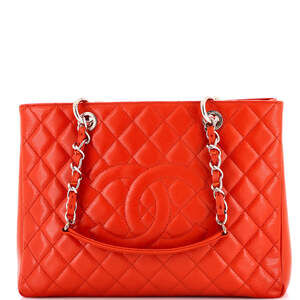 Chanel Grand Shopping Tote Quilted Caviar
